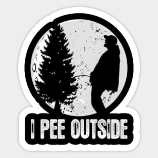 Camgs For I Pee Outside Inappropriate Sticker